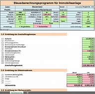 5. Steuerberechnung Immobilieanlage